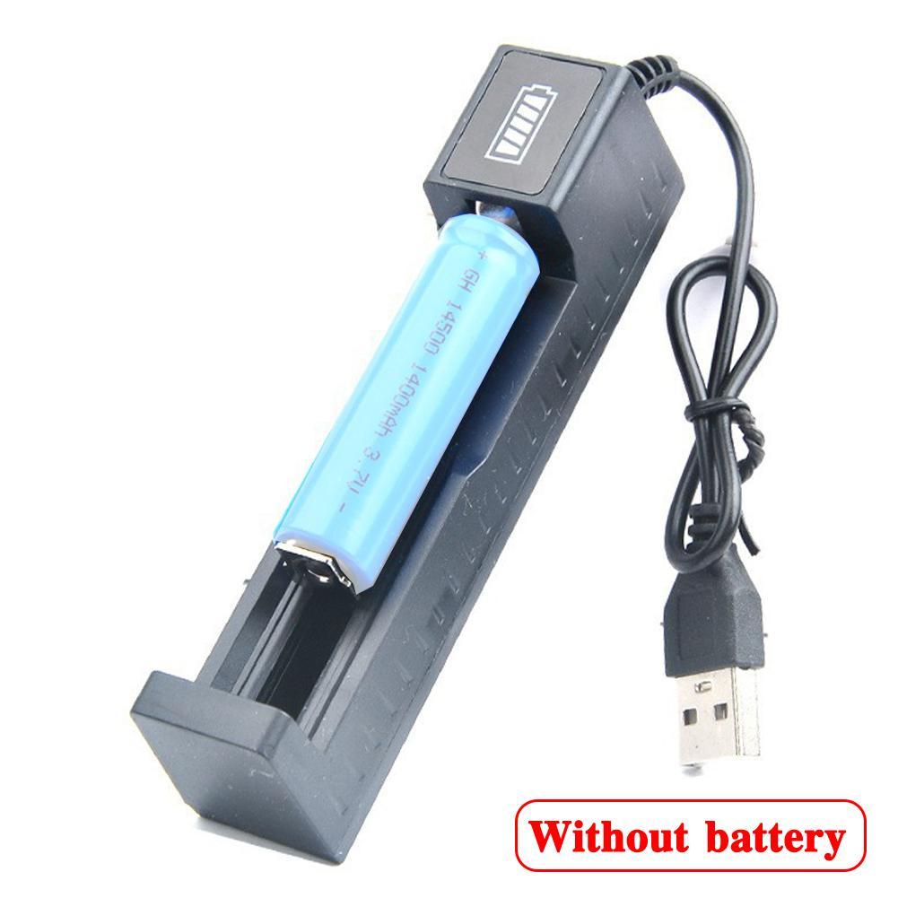 Vaping Area - ユニバーサル18650バッテリー充電器 USBスマートシングルスロット 26650 14500 16340 3.7V