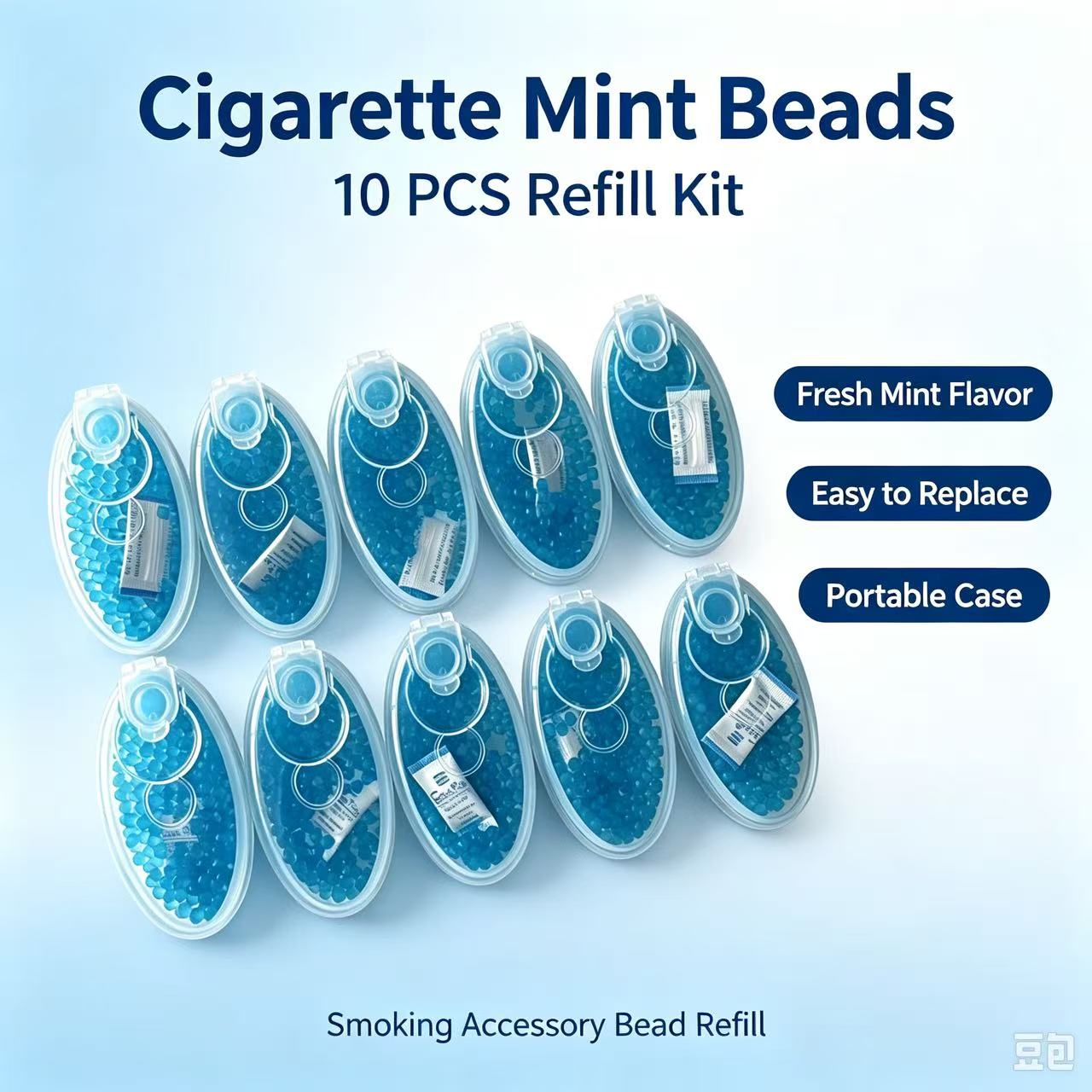 Smoking & Vaping Accessories - 卸売価格 100個入り10箱 シガレットエクスプロージョンボール ブラックアイス クールミントポップ DIYフレーバーカプセル