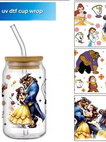 漫画で人気のプリンセスUV DTFカップラップ（16オンスの - Rdta Tank Glass のレビューと価格