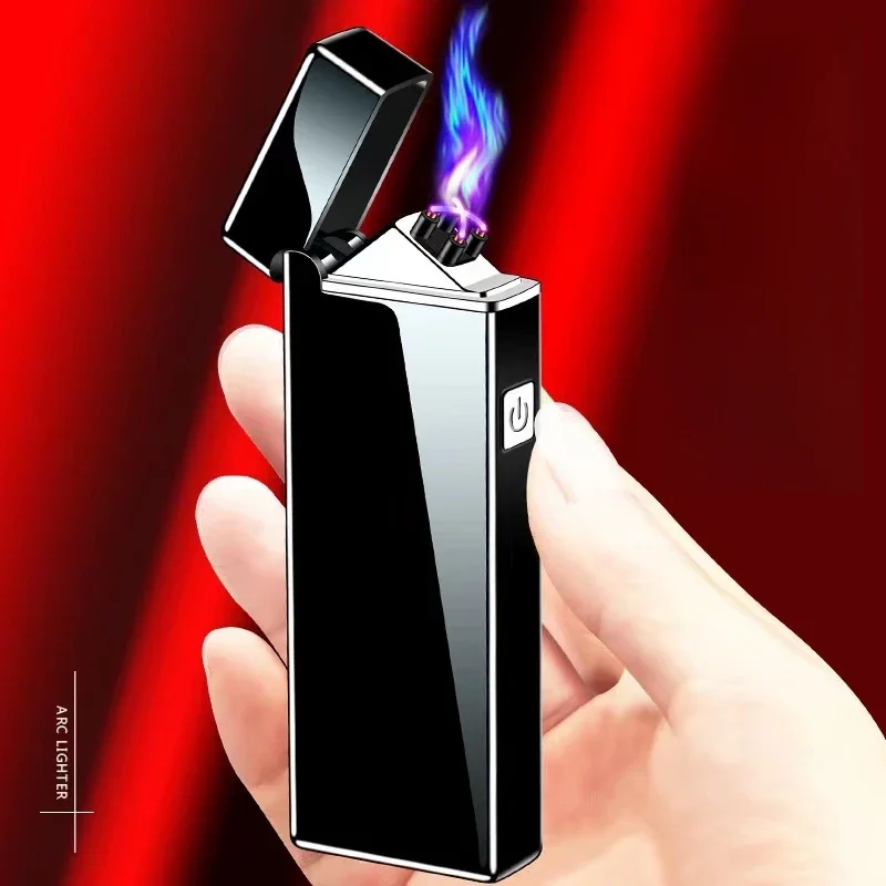防風電子タバコライター,デュアルアークパルス,USB充電,ア - Accessories For Vaping のレビューと価格